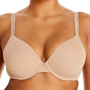 Natori Pure Luxe Full Fit Contour Bra 34B Cafe Full Coverage Foam Cup 732080